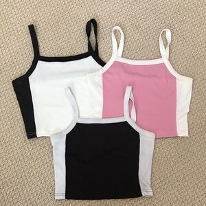 Stylish Women's Colorblock Crop Tops